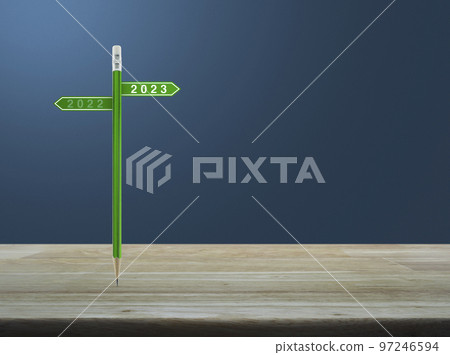 Business happy new year 2023 planning concept 97246594