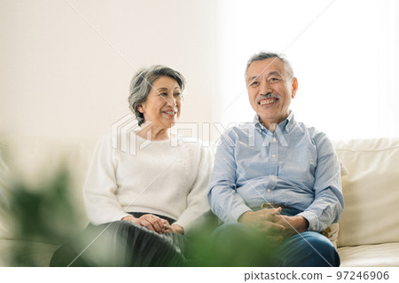 A smiling senior couple 97246906