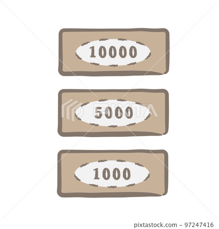 Money (banknotes) illustration set 97247416
