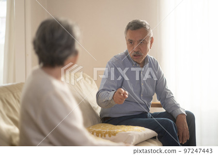 old couple quarreling old couple quarreling 97247443