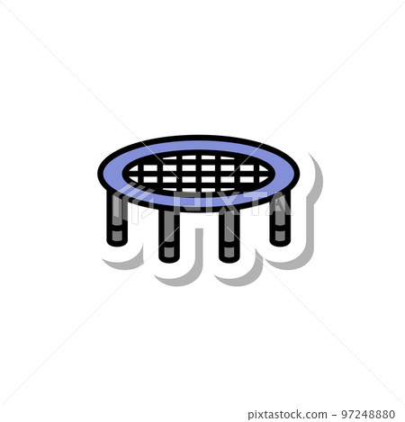 貼紙運動器材插畫蹦床 97248880