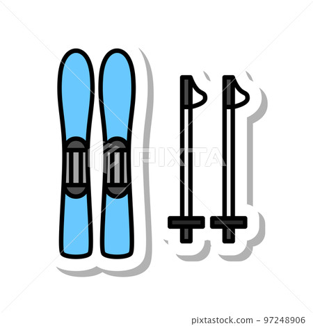 sticker sports equipment illustration ski sticker sports equipment illustration ski 97248906
