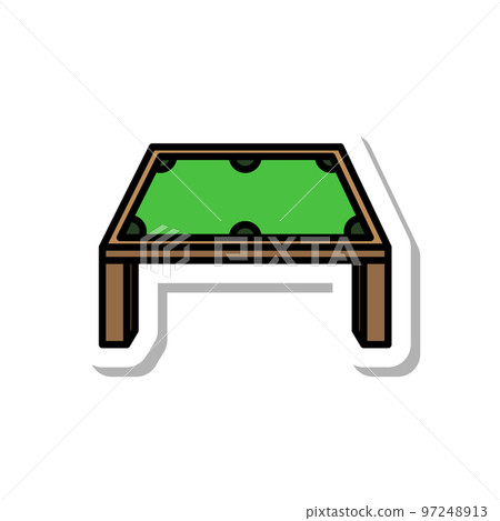 sticker sports equipment illustration billiard... - Stock Illustration ...