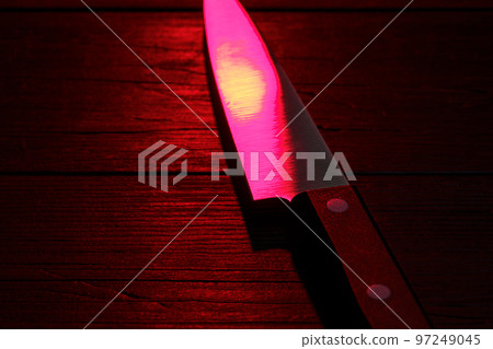 dark background and kitchen knife dark background and kitchen knife 97249045