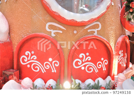 29 Nov 2022 Christmas decorations at landmark shopping mall, hong kong 97249138
