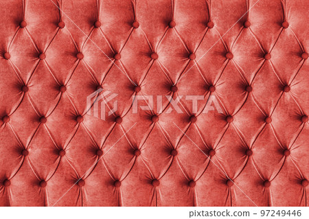 Red capitone velours textile decoration with buttons Red capitone velours textile decoration with buttons 97249446