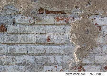old concrete plaster brick wall texture urban background old concrete plaster brick wall texture urban background 97249839