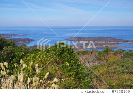 Scenery seen from Gongenyama Observatory, Tsushima City, Nagasaki Prefecture 97250169