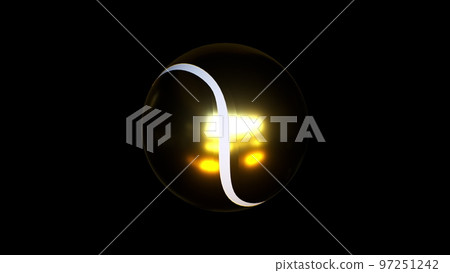 Gold tennis ball 97251242