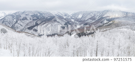 Snow scene in Hakuba Village, Nagano Prefecture in winter Snow scene in Hakuba Village, Nagano Prefecture in winter 97251575