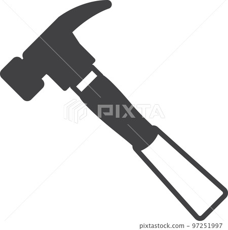 hammer illustration in minimal style 97251997