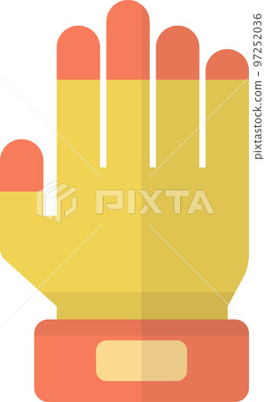 construction work gloves illustration in minimal style 97252036