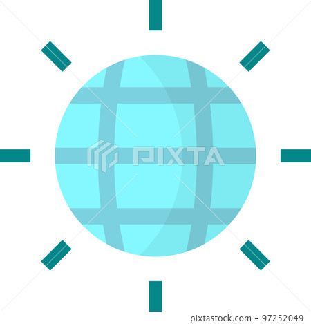 disco light illustration in minimal style disco light illustration in minimal style 97252049
