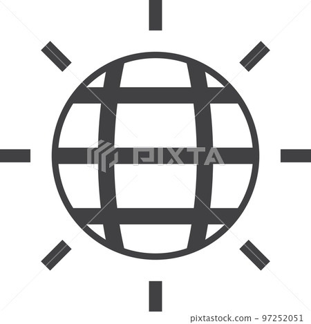 disco light illustration in minimal style disco light illustration in minimal style 97252051