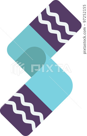 christmas scarf illustration in minimal style 97252155