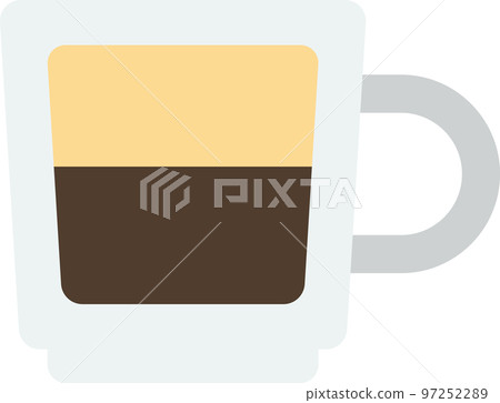 hot coffee mug illustration in minimal style 97252289