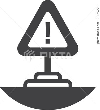 exclamation mark sign illustration in minimal style 97252292