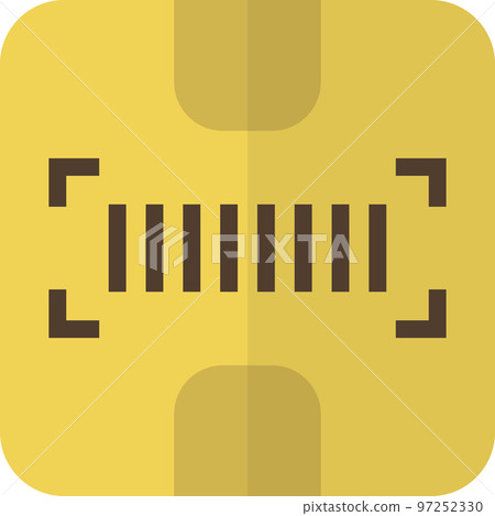 parcels and bar codes illustration in minimal style parcels and bar codes illustration in minimal style 97252330