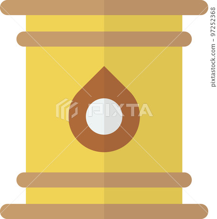 metal tank for oil illustration in minimal style 97252368
