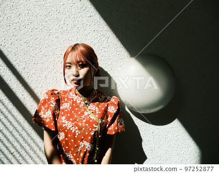 A woman in China clothes 97252877