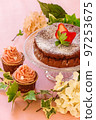 Gateau chocolate and cupcake 97253675