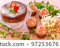 Gateau chocolate and cupcake 97253676