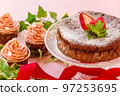 Gateau chocolate and cupcake 97253695