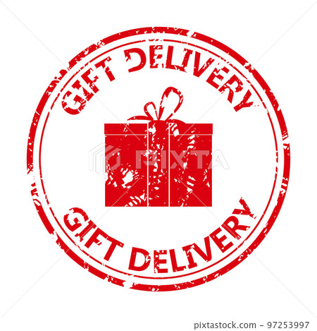 Rubber stamp gift delivery for winter holiday christmas and new year Rubber stamp gift delivery for winter holiday christmas and new year 97253997