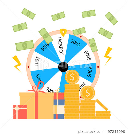 Win in lottery, wheel fortuna, gambling game award Win in lottery, wheel fortuna, gambling game award 97253998