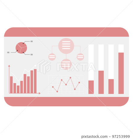 Dashboard chart and graphic, business analytics 97253999