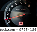 Engine tachometer while idling 97254184