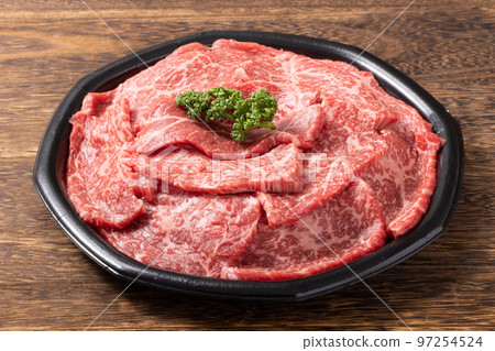 烤肉用黑毛和牛大腿 97254524