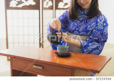 有鬆絞織浴衣南部鐵器 97254584