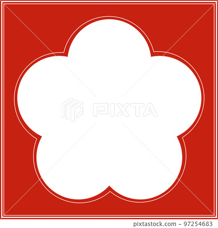 桃花方格背景“喜慶色” 97254683