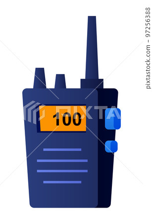 Radio set - modern flat design style single isolated image 97256388