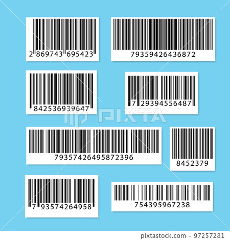 Set of barcodes. Collection QR codes. Vector illustration 97257281