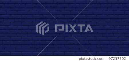 Brick wall pattern seamless background. Realistic decorative background. Vector illustration Brick wall pattern seamless background. Realistic decorative background. Vector illustration 97257302