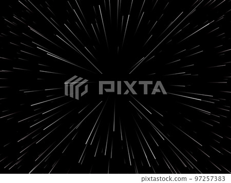 Space speed. Abstract starburst dynamic lines or rays. Vector illustration 97257383