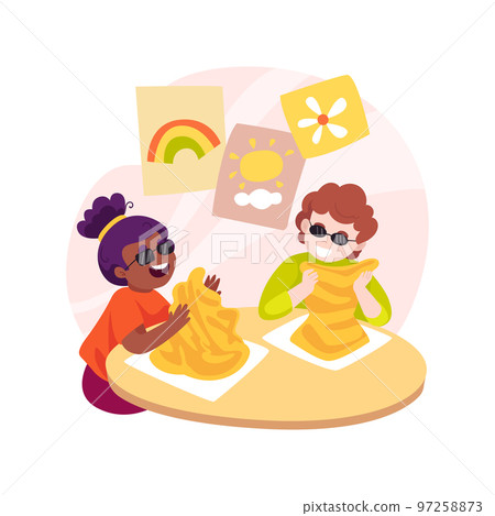 Art therapy isolated cartoon vector illustration. 97258873