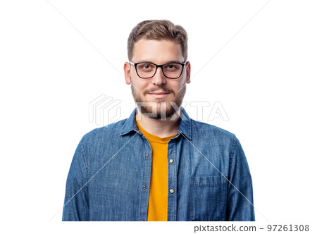 Male in eyewear portrait Male in eyewear portrait 97261308
