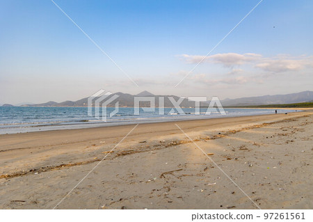 被夕陽染紅的唐津灣 被夕陽染紅的唐津灣 97261561