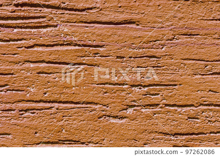 Plaster bark beetle brown pattern abstract wall texture stucco background 97262086