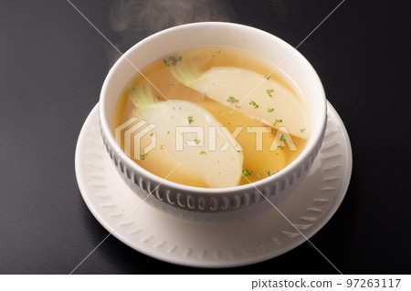 turnip consommé soup turnip consommé soup 97263117