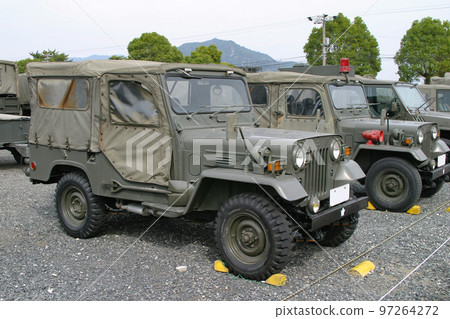 Parked Ground Self-Defense Force vehicle Parked Ground Self-Defense Force vehicle 97264272