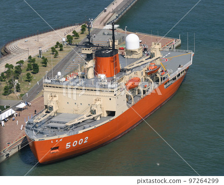 Icebreaker Shirase at anchor Icebreaker Shirase at anchor 97264299