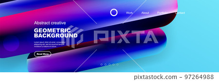 Geometric abstract background design template 97264988