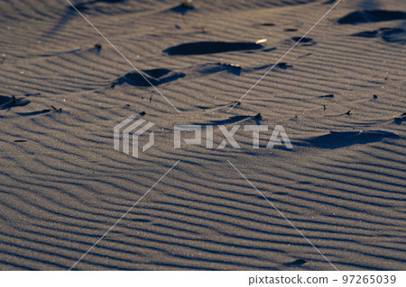 Wind pattern sandy beach Wind pattern sandy beach 97265039