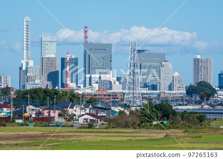 Saitama Shintoshin Building Group Housing Fields Separated Areas Autumn Scenery 97265163