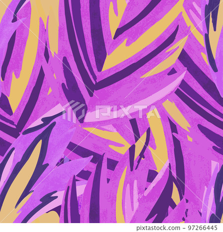 Vector abstract background with leaf pattern. Watercolor hand drawn texture with organic botanical shapes and motifs.  97266445