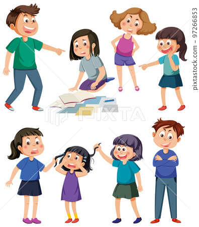 Bullying kids character collection Bullying kids character collection 97266853